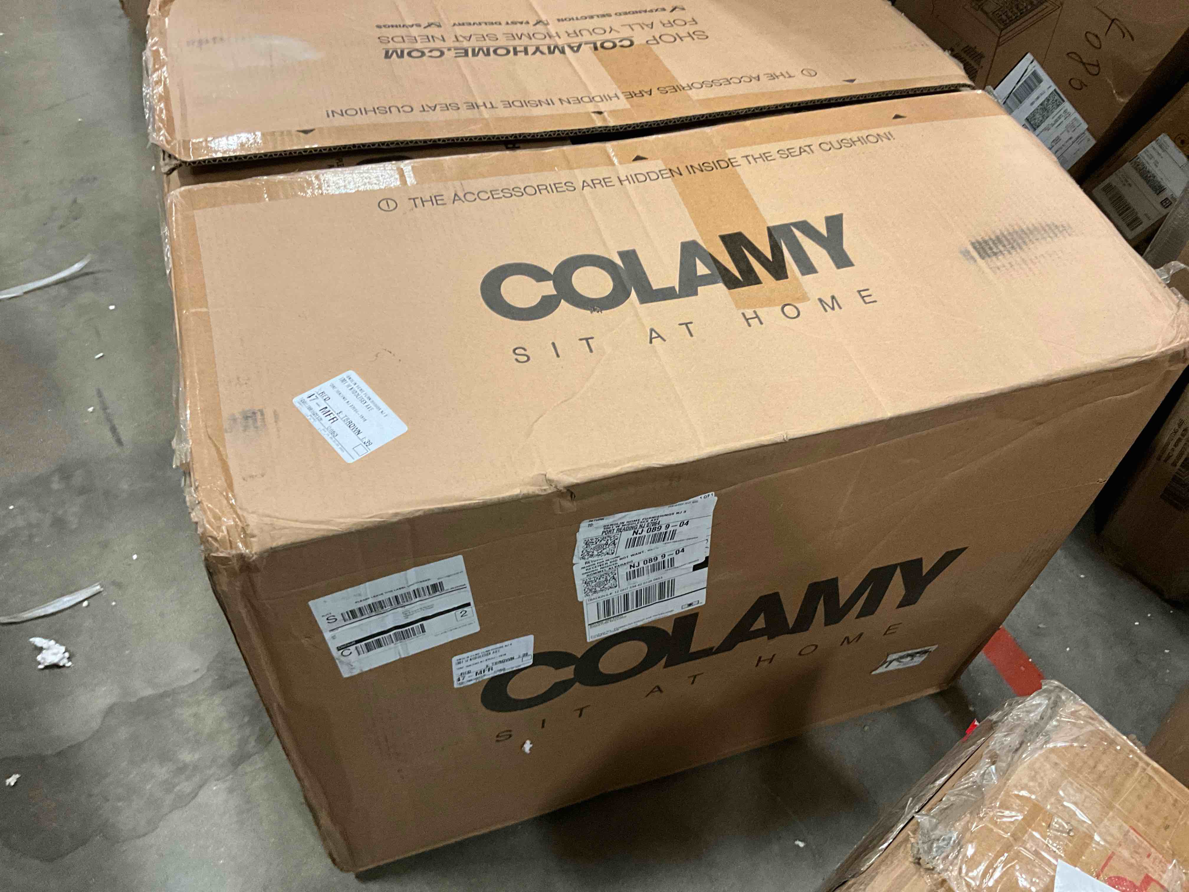 COLAMY Wingback Upholstered Dining Chairs Set of 2, Fabric Side Dining