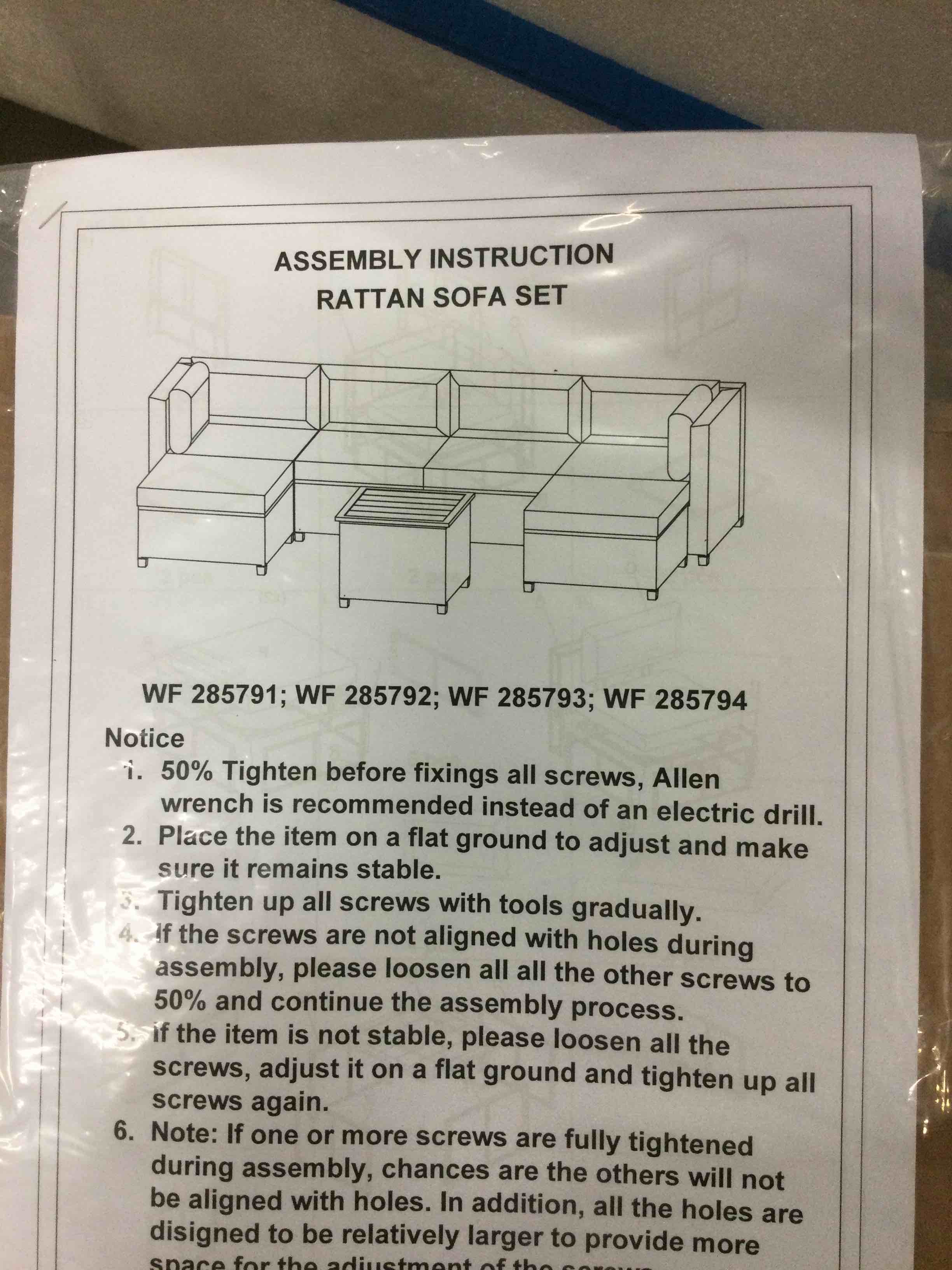 Rattan Sofa Set