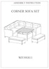 6-Piece Patio Furniture Set Outdoor Wicker Rattan Sectional Sofa with Table and Benches for Backyard; Garden; Poolside