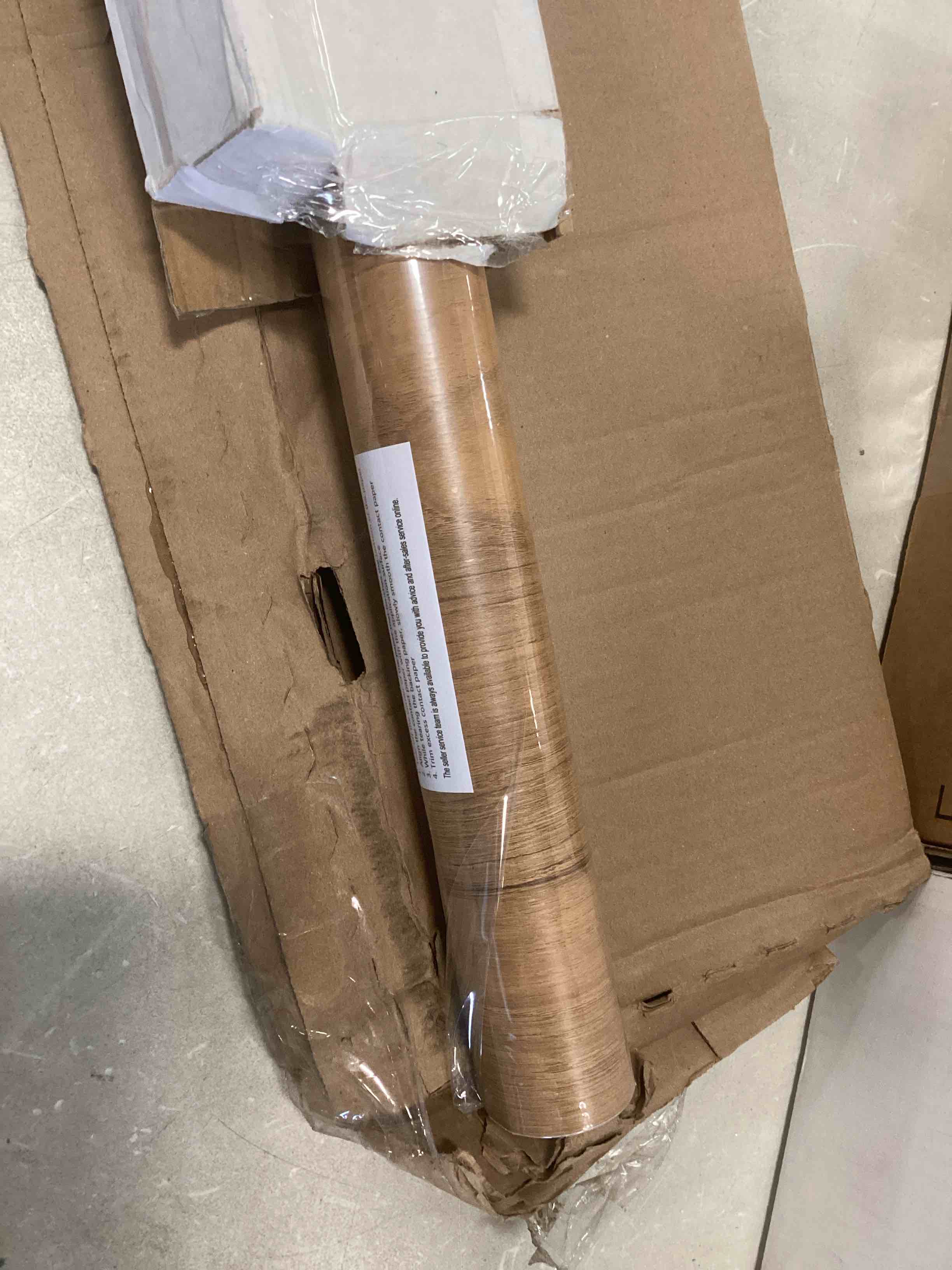Condition photo showing Good Condition for 23.6" ×236" Wood Grain Wallpaper Peel and Stick Vinyl Film Self Adhesive Decor Wall Paper for Cabinet Drawer Shelf Liner Easy to Clean 23.6In *236In