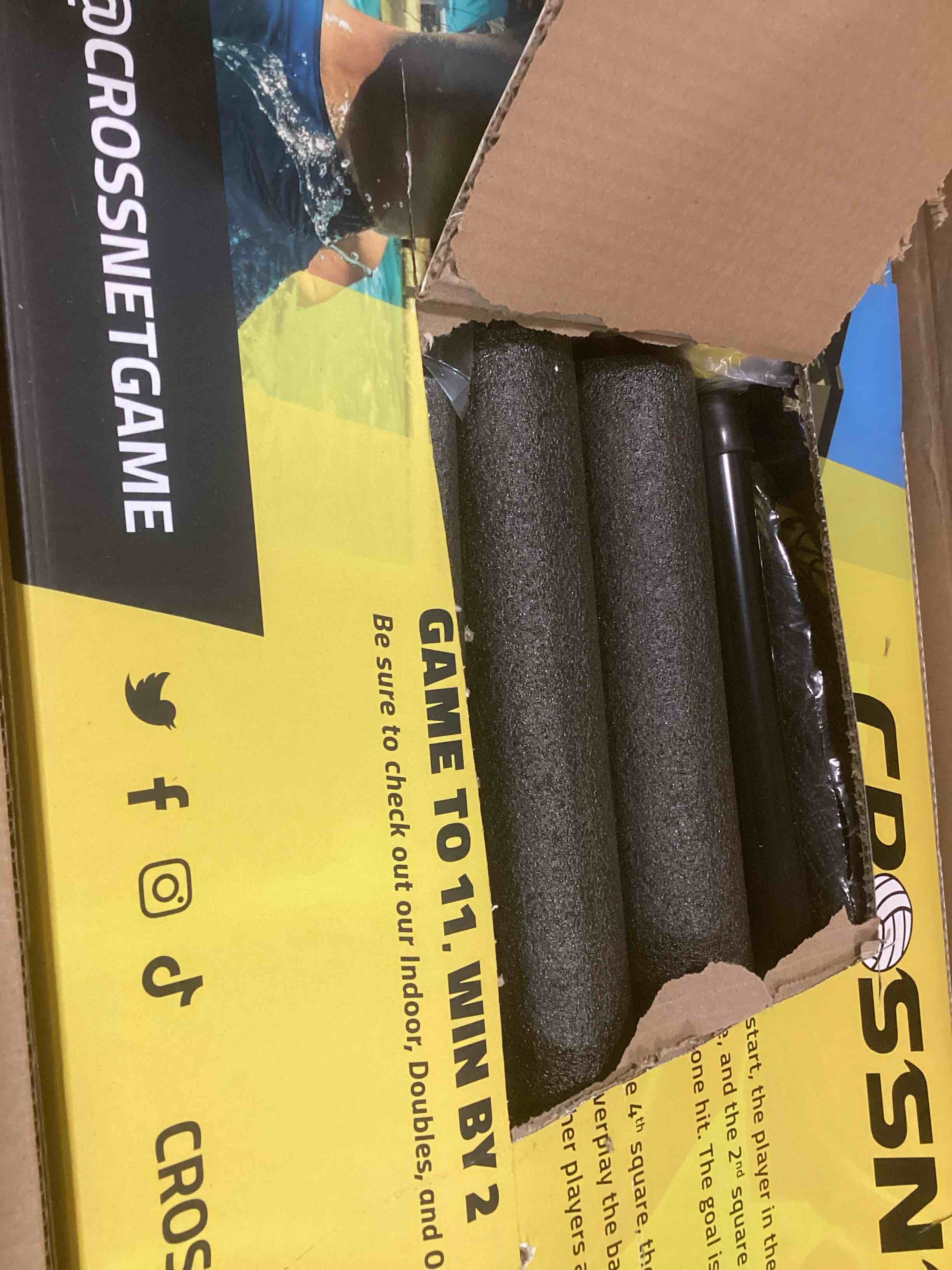 FloormarX 1461855 Four Way Volleyball Net Pool Game Pool Toy for Adults