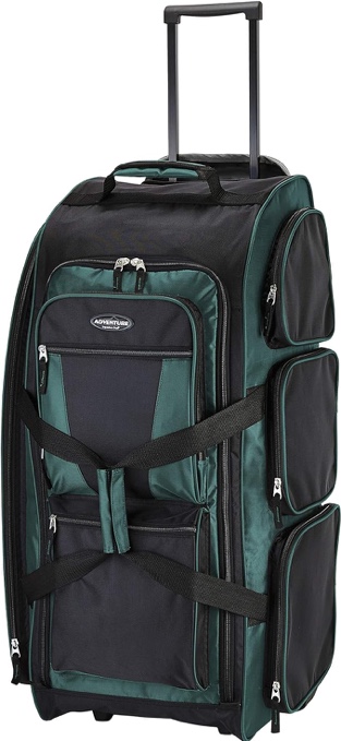 Travelers Club Xpedition 30 Inch Multi-Pocket Upright Rolling Duffel Bag