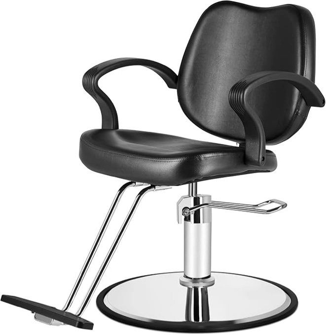 Beauty Mega Black Hydraulic Barber Styling Chair Hair Beauty Salon Equipment