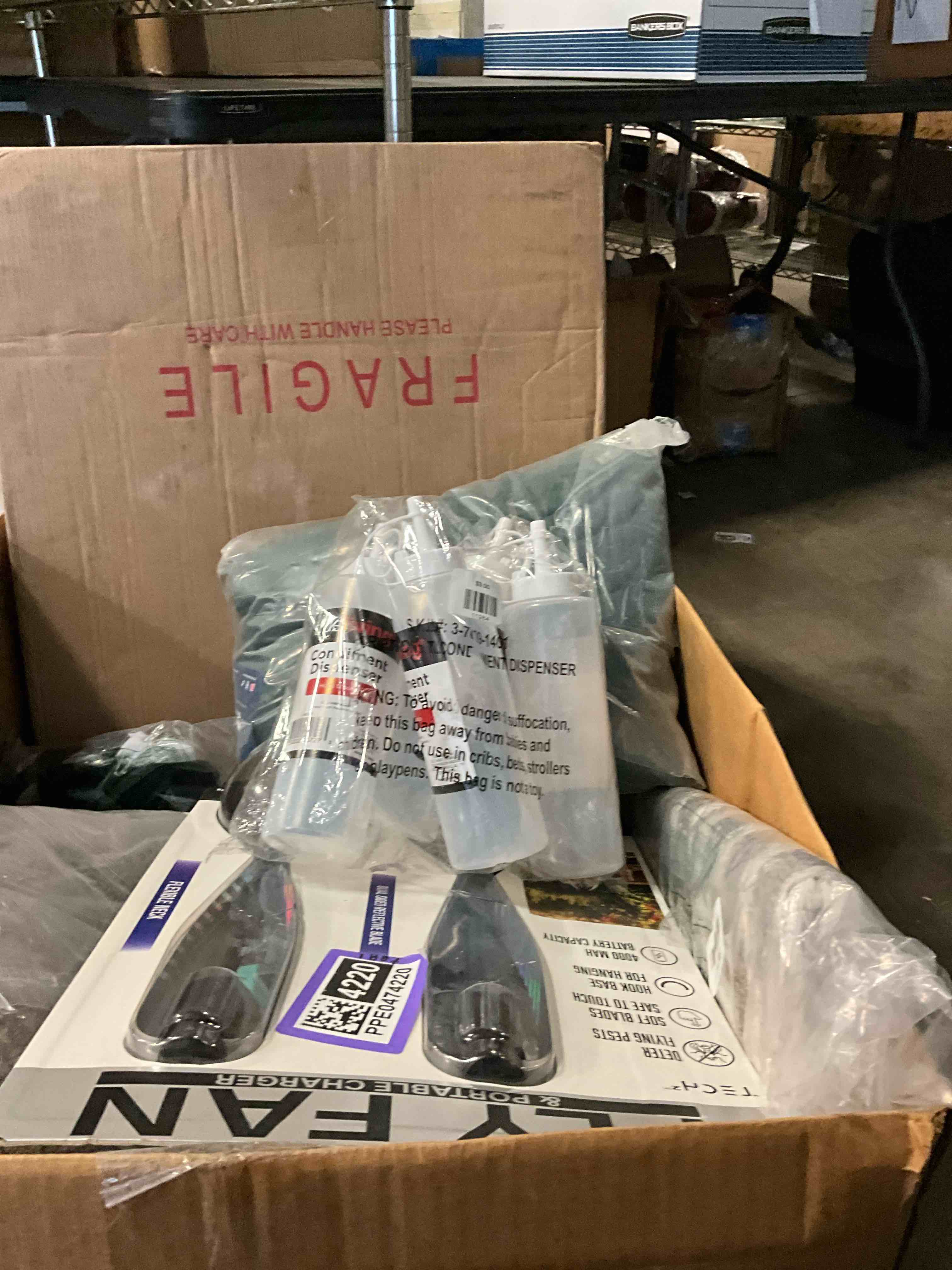 miscellaneous box of items 