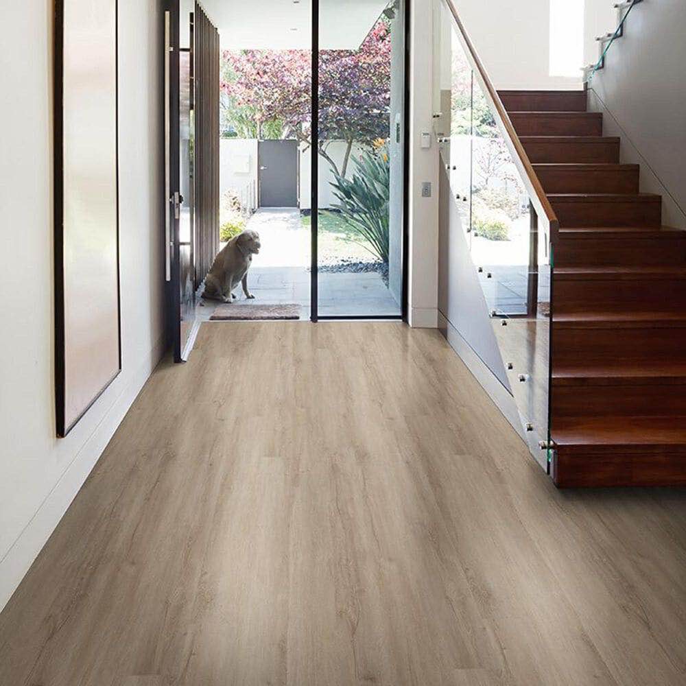 Edwards Oak 6 MIL x 6 in. W x 36 in. L Click Lock Waterproof Luxury Vinyl Plank Flooring (23.95 sqft/case), 2 Boxes, Your Bid Per Total Sq Ft