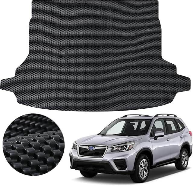 Forester Cargo Liner | AOMSAZTO Custom Fit Trunk Mat for 2019-2024 Subaru Forester Accessories | Cargo Mat Trunk Liner Floor Mat for Forester 2019 2020 2021 2022 2023 2024 - NO Subwoofer in Cargo Area Black