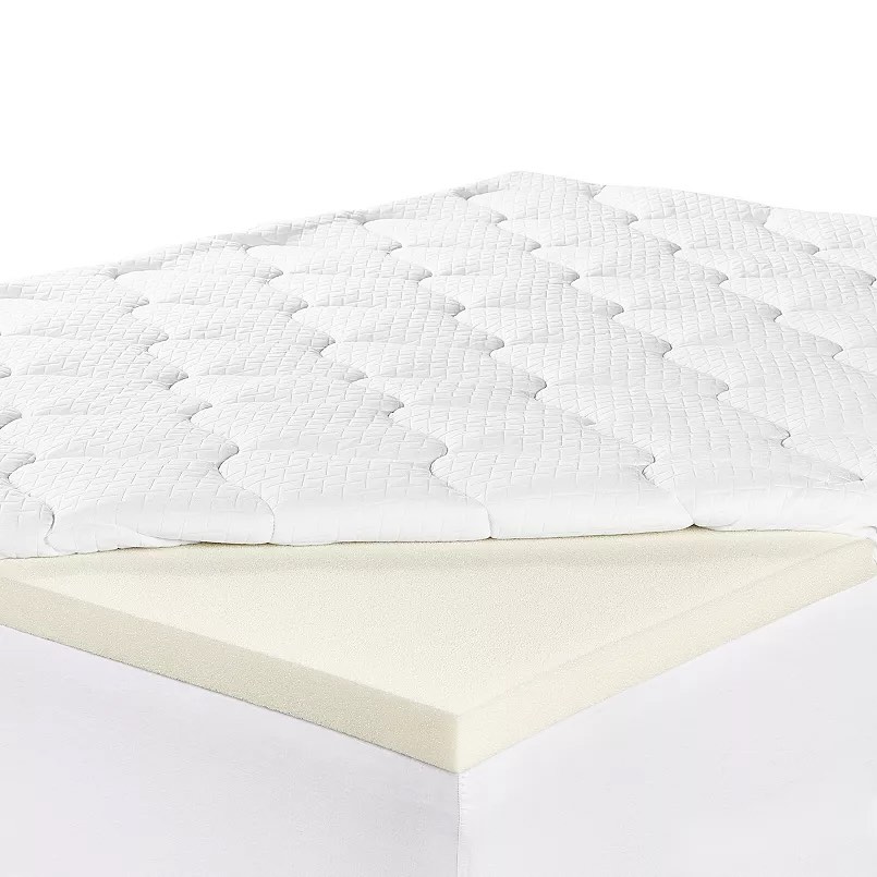Serta 4" Layered Luxury Memory Foam Mattress Topper