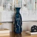 Renick Teal Stoneware Table Vase