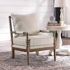 Millissa Mid-Century Solid Wood Accent Armchair with Upholstered Thick Cushion and Back