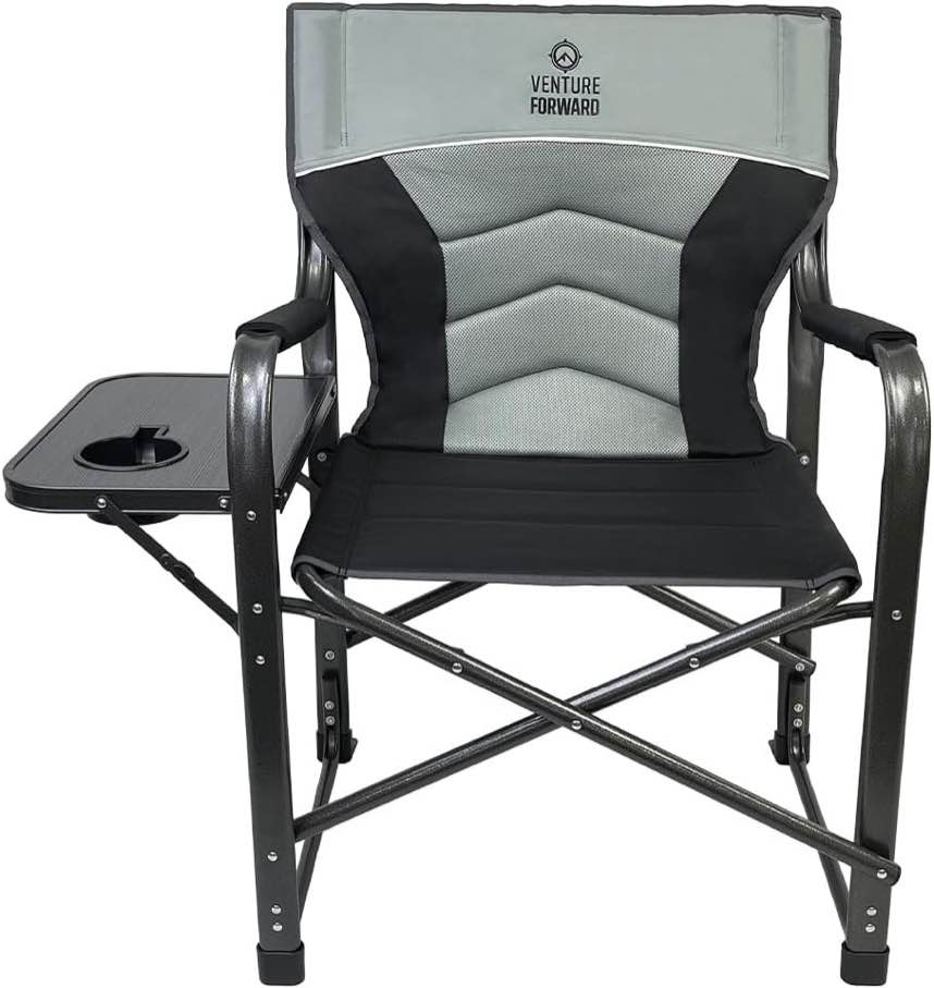 Color: Black/Gray Brand	Venture Forward Color	Black/Gray Special Feature	Arm Rest, Ergonomic, Foldable Unit Count	1.0 Count Seat Material Type	Foam