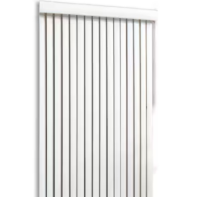 Project Source Room darkening vertical 3.5-in Slat Width 78-in x 84-in Cordless White Vinyl Room Darkening Vertical Blinds Item #924751 | Model #94933