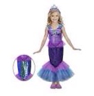 Girl’s Dazzling Mermaid 2-Piece Halloween Costume Size M 7/8