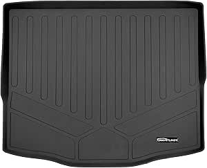 SMARTLINER All Weather Customer Fit Floor Mats 2 Rows and Cargo Behind 2nd Row Set Black Compatible with 2020-2023 Compatible with Ford Escape