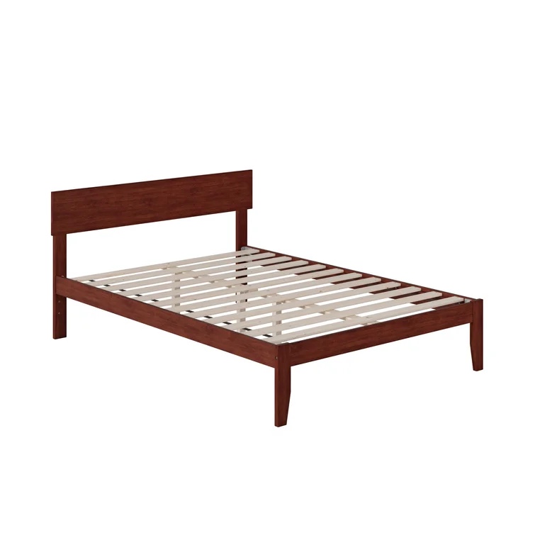 Walnut Farrah Platform Bed Twin XL ( incomplete)