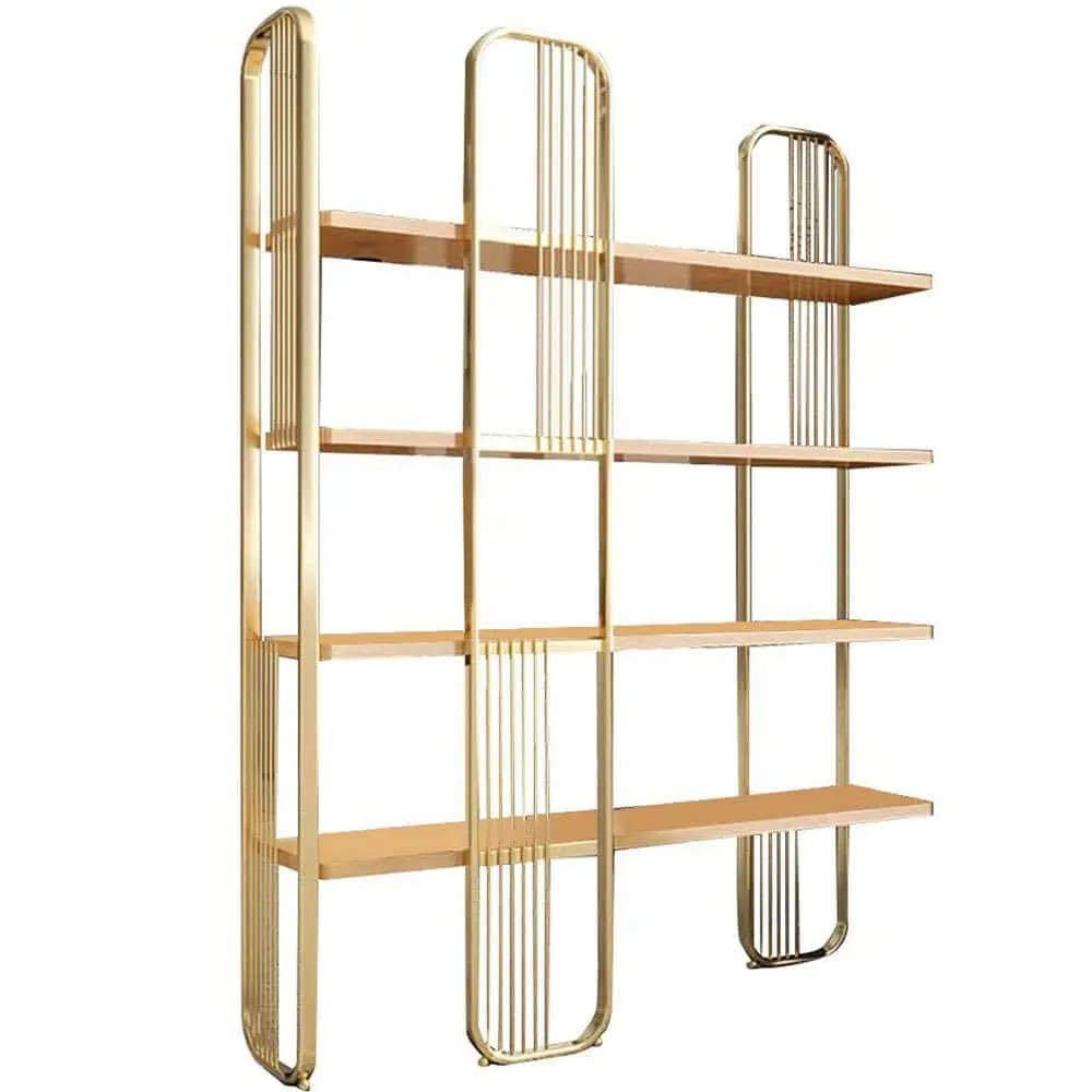 Bookcase Sierra 379VLV1307 125x28x180cm Gold