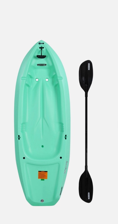 Kid Kayak Youth Boy Girl 6' Teal Durable Paddle 130 lbs Capacity Wide Child Safe(incomplete don’t include paddle)
