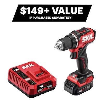 (incomplete charger battery not included)SKIL 12-volt 1/2-in Brushless Cordless Drill