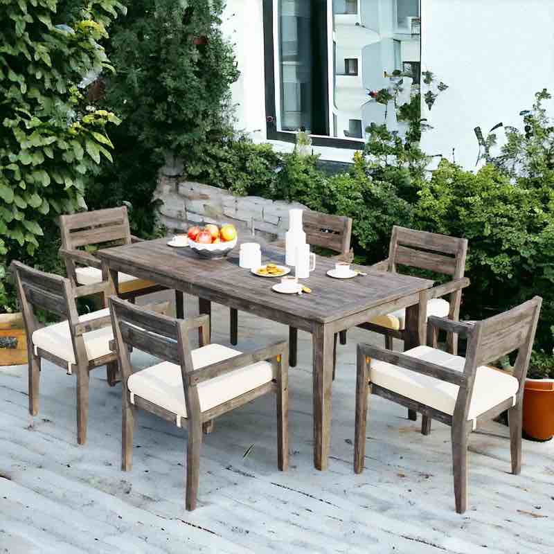 (incomplete)Ingimund 6 - Person Rectangular Outdoor Dining Set with Cushions