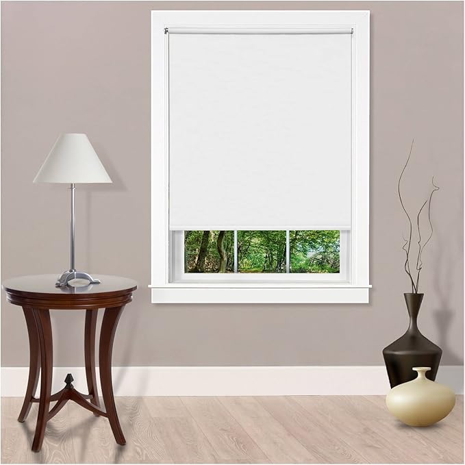 Levolor NWT Vinyl Roller Shades Light Filtering White 37 in width x 72 in height