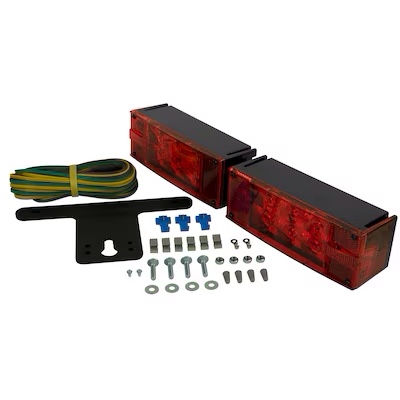 Hopkins Towing Solutions Submersible LED Low-Profile Trailer Light Kit  C7280  Over & Under 80  Wide