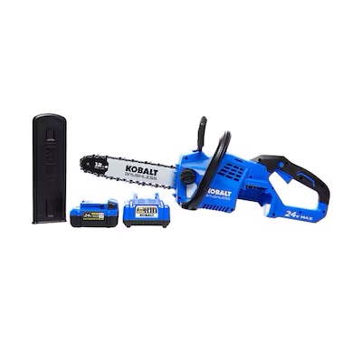 Kobalt (1447232) 24 V Cordless 12" Chainsaw Kit W/ Battery & Charger. NEW.