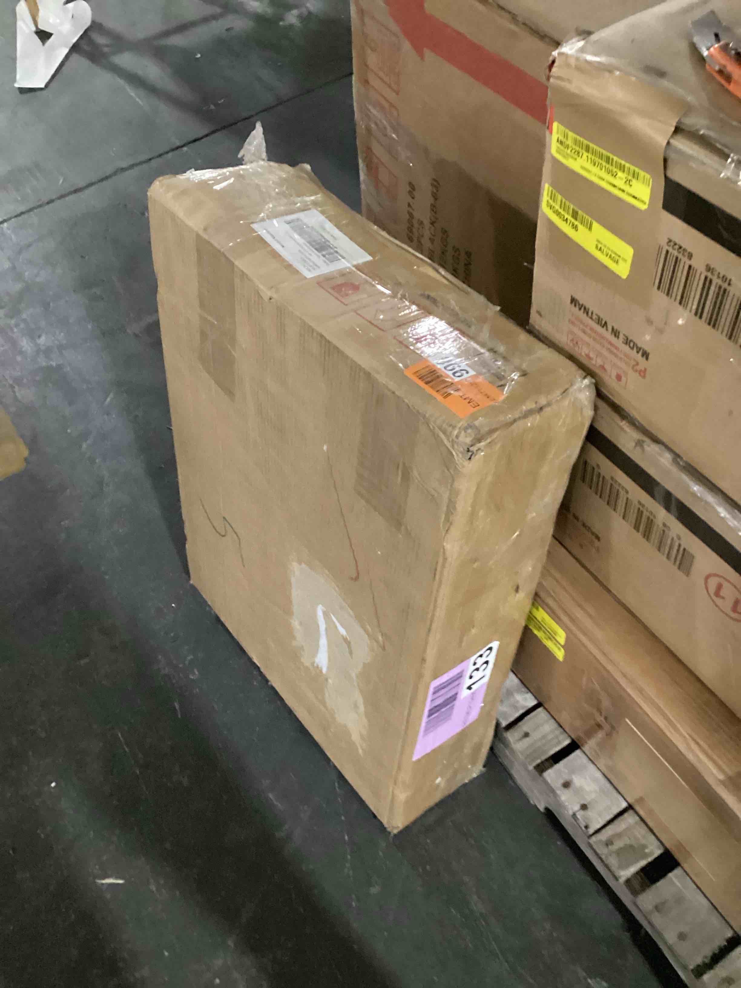 Wrought Studio Kehaulani 24" Grey Woodgrain Modern 2Door WallMounted