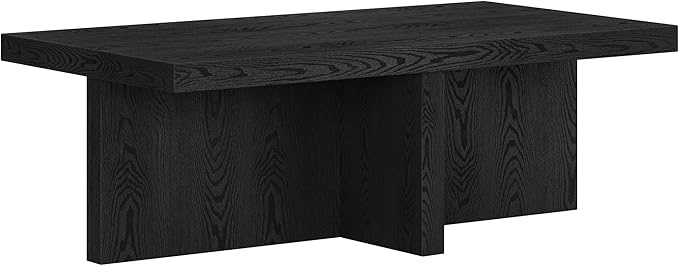 Finley & Sloane Elna Coffee Table, Black Grain