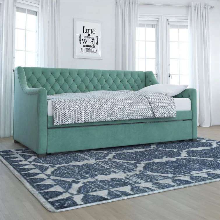 Teal Monarch Hill Ambrosia Twin Daybed with Trundle(incomplete Box 2 Of 2)