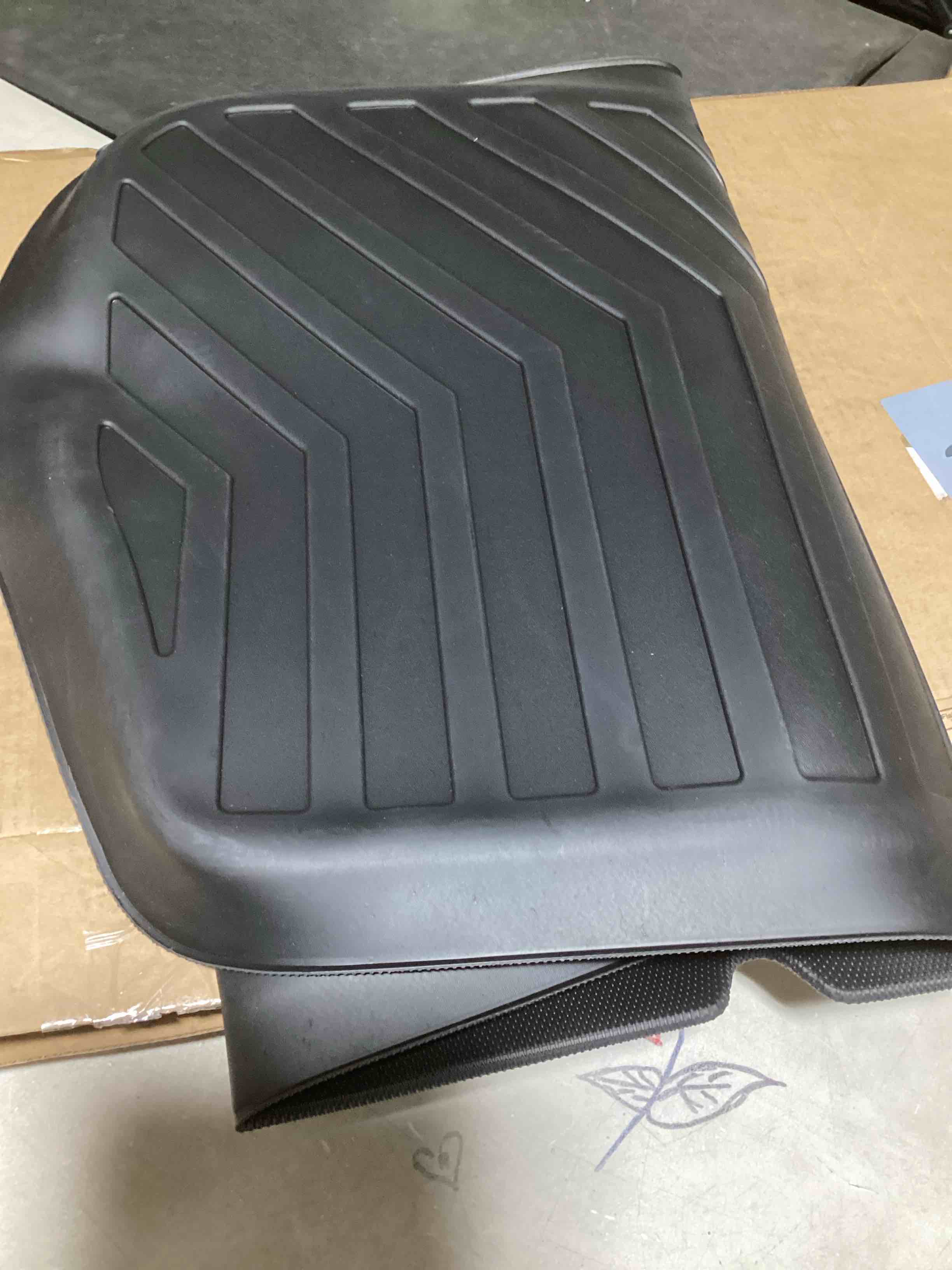 Mixsuper Custom Fit Cargo Liner for Chrysler Pacifica 2017-2023/Voyager 2020-2023, Behind The 3rd Row, All Weather Rear Cargo Mat Trunk Liner Black