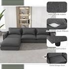(INCOMPLETE) Charcoal Gray Sectional Sofa 