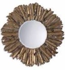 Kriemman Accent Wooden Mirror sunshine