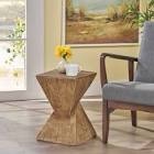 Natural Colored Twisted End Table