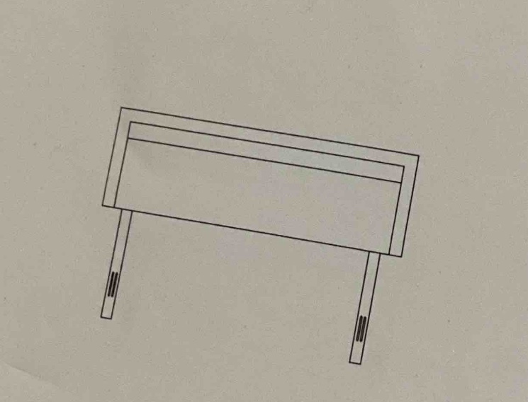  Modern Metal Upholstered Channel Headboard (beige ) (Headboard only) (Queen size) 