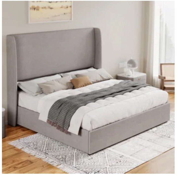 Brooklinn Upholstered Platform Storage Bed King Size (incomplete box 1 of 2 )