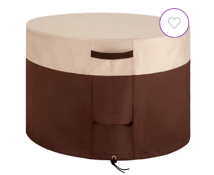 Breathable Round Fire Pit Cover