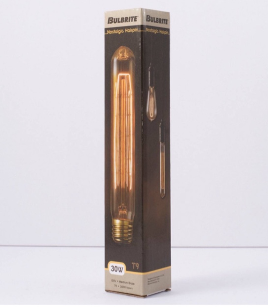 Bulbrite NOS30T9 30-watt Incandescent Nostalgic Hairpin T9(4 light only) 