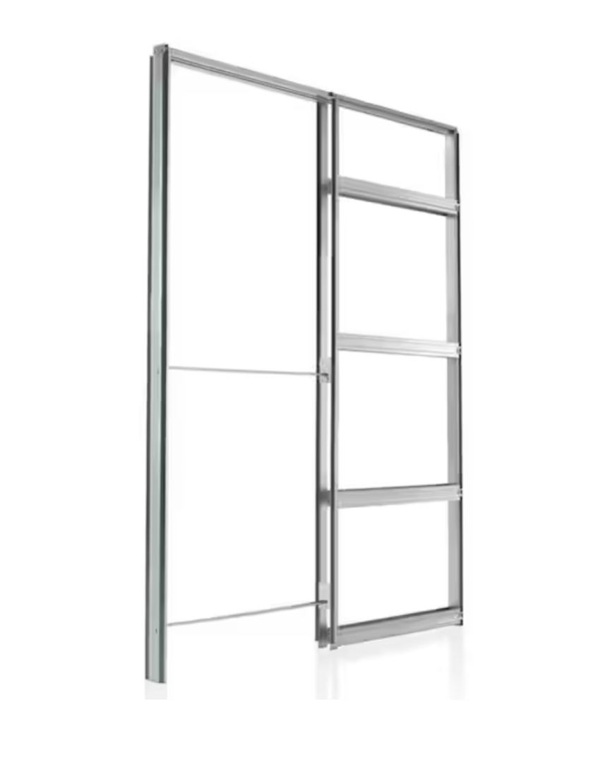 32 in. x 80 in. Galvanized Steel Pocket Door Frame Kit (2 in. x 4 in. Wall)