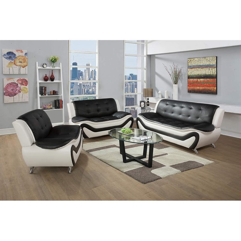 Kadric 3 - Piece Faux Leather Living Room Set ( loveseat only)