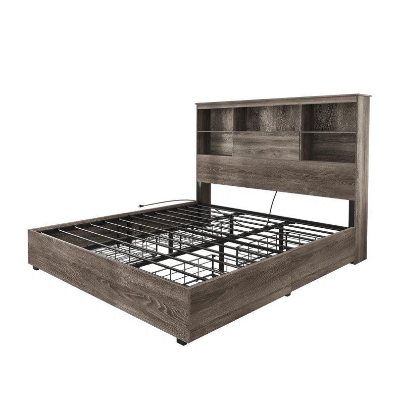 Izena Lighted LED Bookcase Bed (Incomplete)