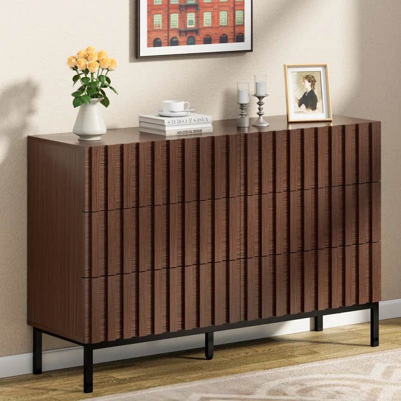 Endress 6 Drawer 43.3" W Double Dresser (MISSING PIECES)