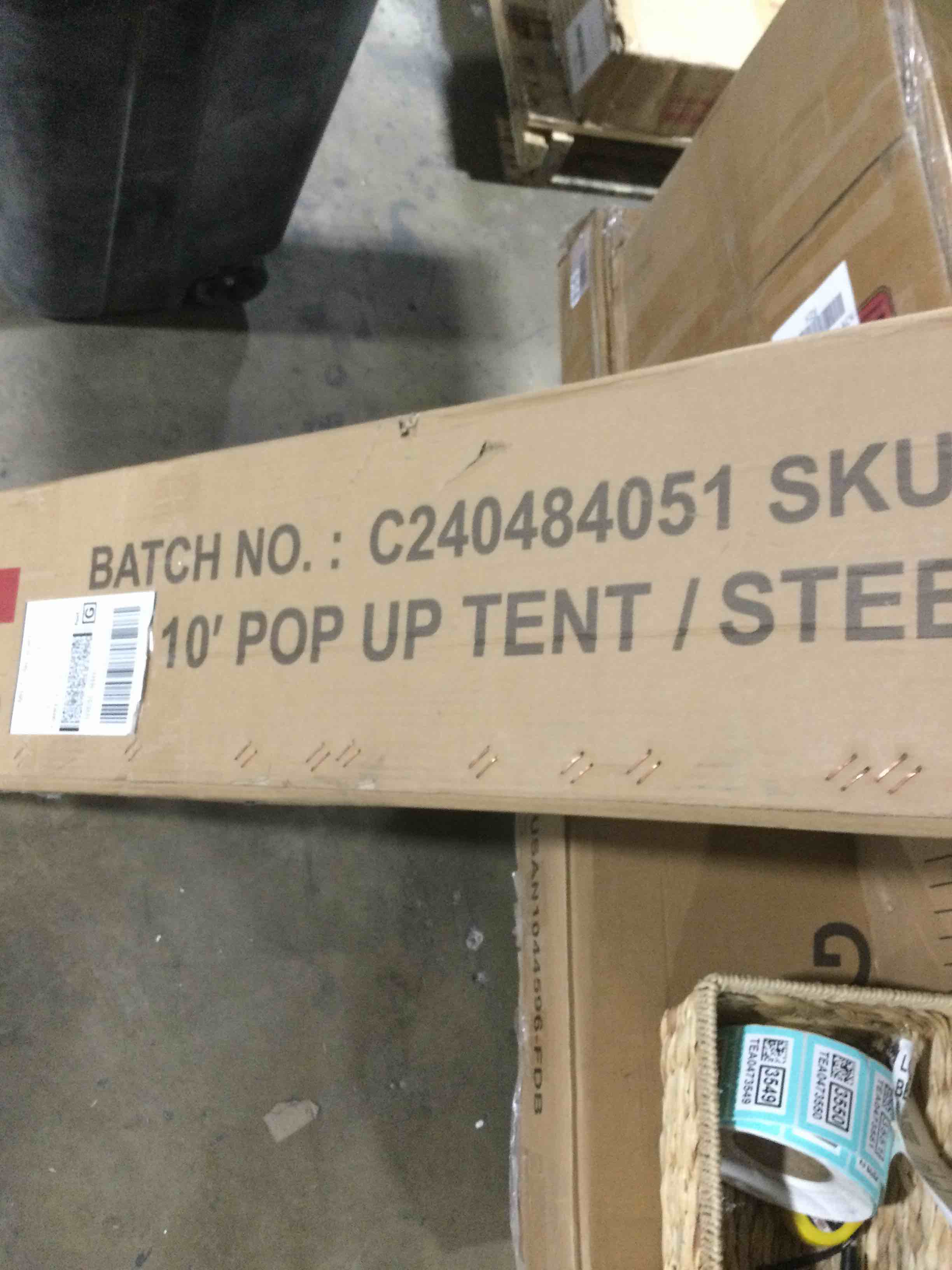 10' POP UP TENT STEEL FRAME