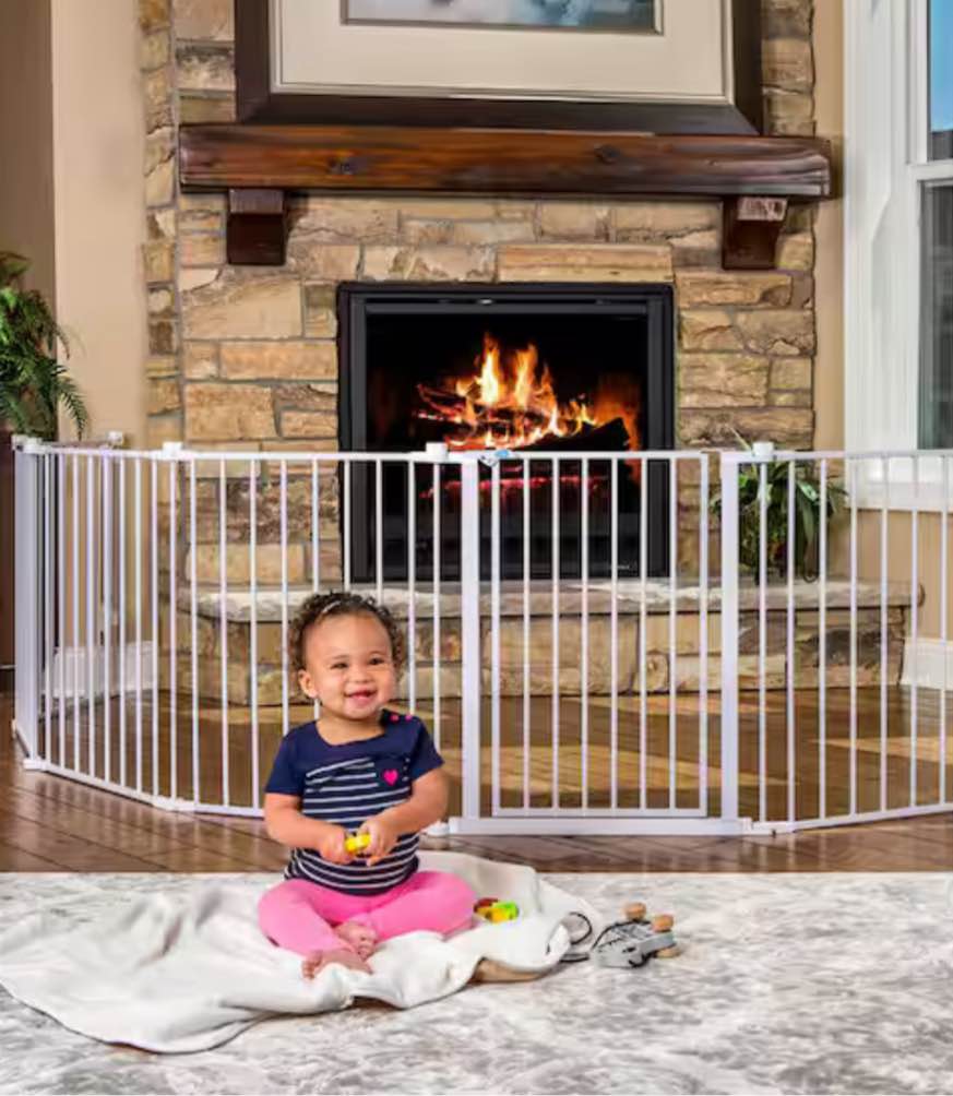 28" 4-in-1 Play Yard Configurable Metal Safety Gate