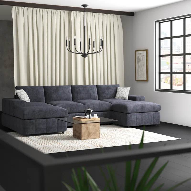 anchoretta 134” wide reversible modular sectional (incomplete left arm chair only)