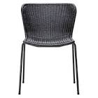 black woven dining chair (stock photo similar but not exact)