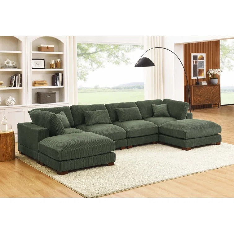 andreco 144” wide reversible modular sectional (incomplete ottoman only)