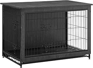 6034203010A double dog cage black 