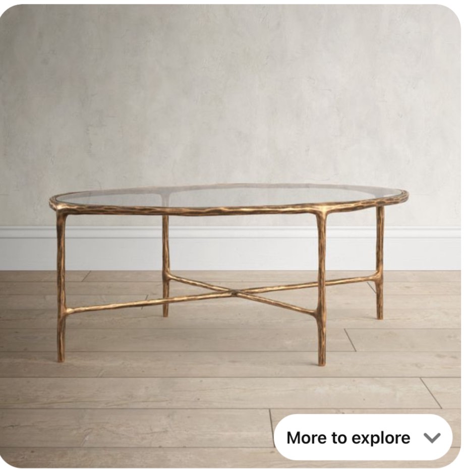 Classic 4 legs coffee table (incomplete table top only) (similar to stock photo)