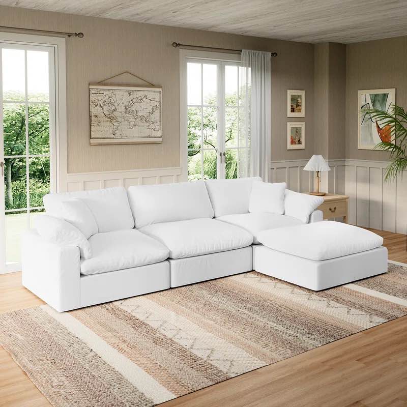 Mashal Upholstered Modular Sofa & Chaise (incomplete)