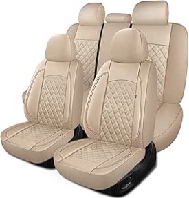 Car Seat Covers Full Set,Breathable and Waterproof Napa Leather Car Seat Cover *similar to stock photo* 