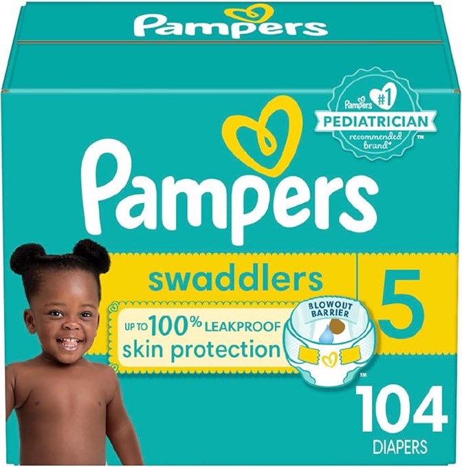 Pampers Swaddlers Diapers - Size 5 *incomplete* 